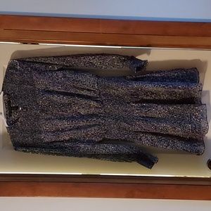 LS Clip Smocked Blouson Dress